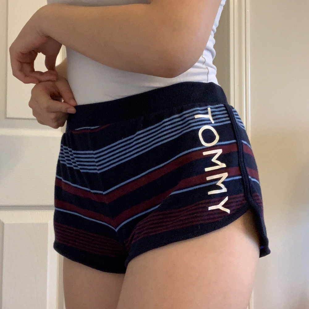 Tommy Hilfiger x UO Blue and Red Striped Shorts